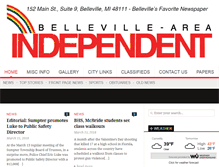 Tablet Screenshot of bellevilleareaindependent.com